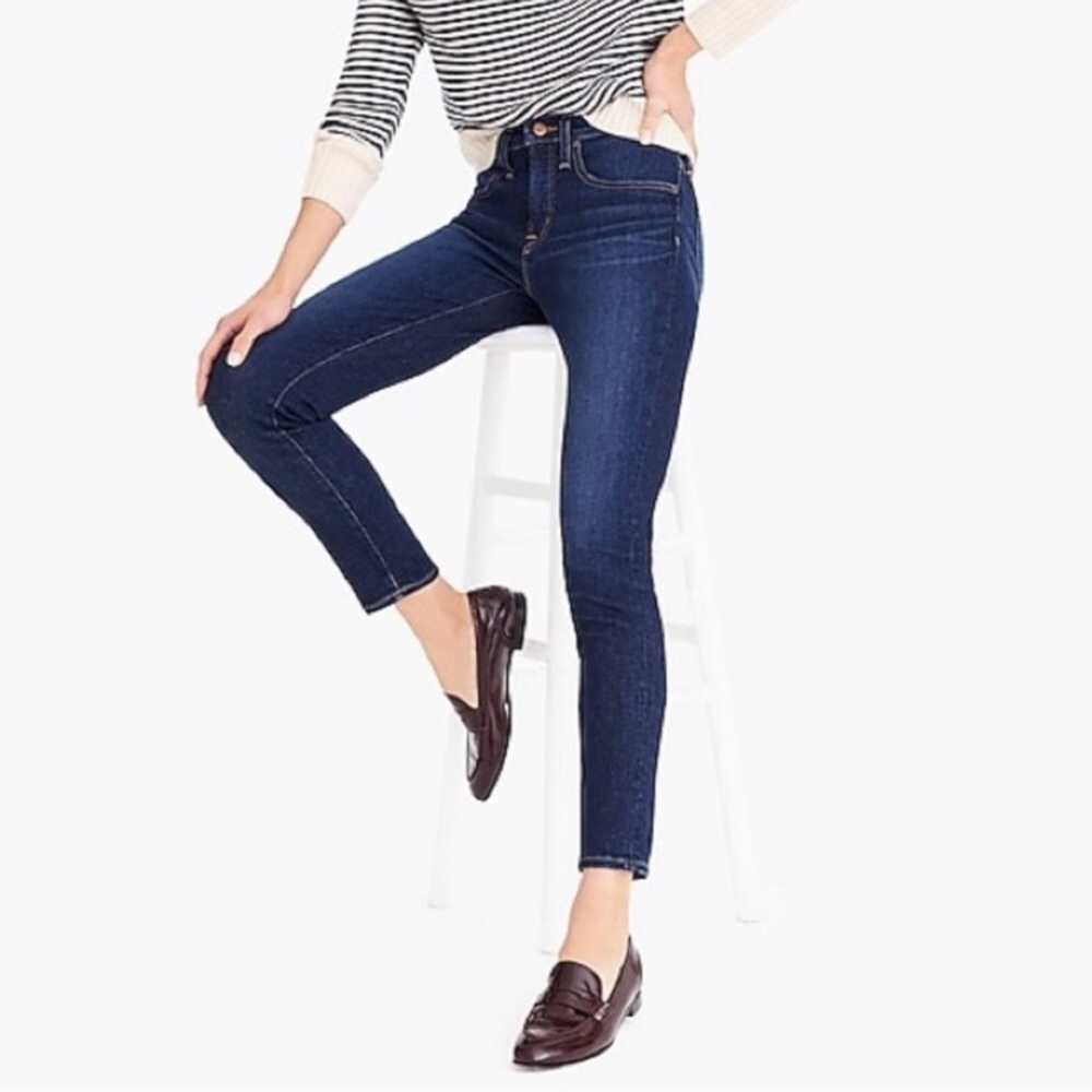 NWOT J. Crew 8” Toothpick Jeans 26 Tall
